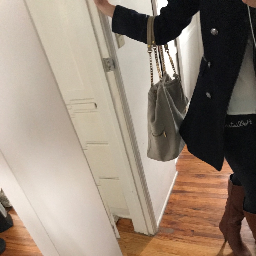 TOPSHOP suede bag